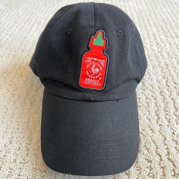 Huy Fong SRIRACHA Official Hot Sauce Black Cotton Adjustable Baseball Cap Hat OS - Picture 7 of 8